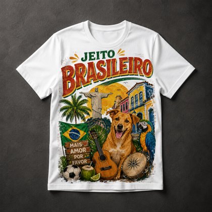 Camiseta Jeito Brasileiro