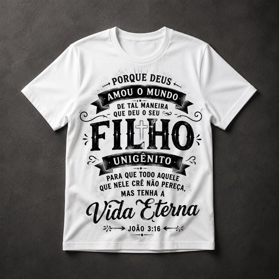 Camiseta João 3:16 Gospel