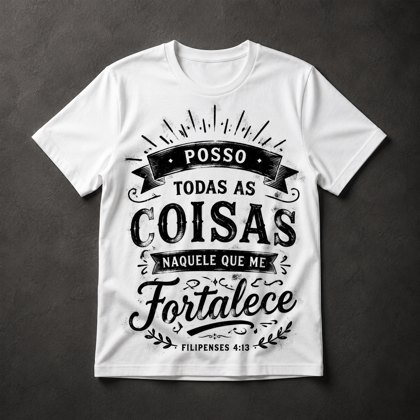 Camiseta Versículo Bíblico