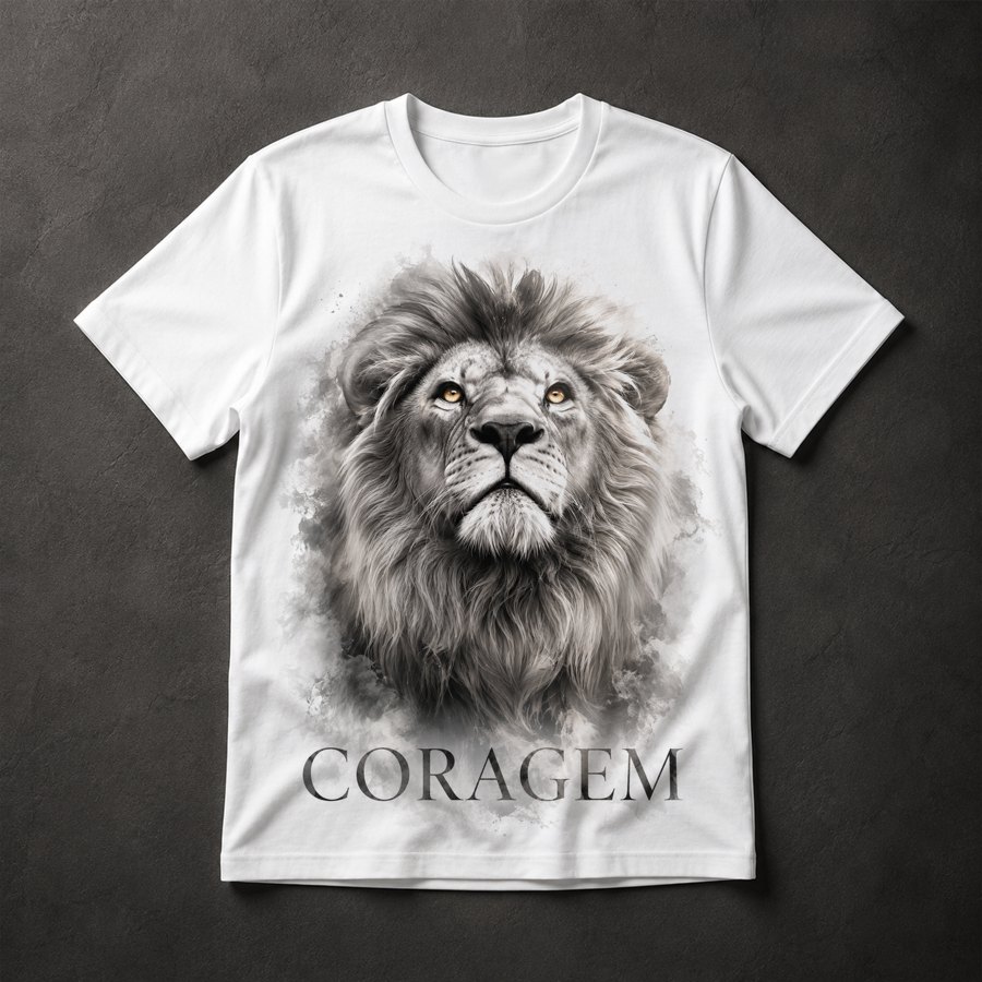 Camiseta Leão Coragem