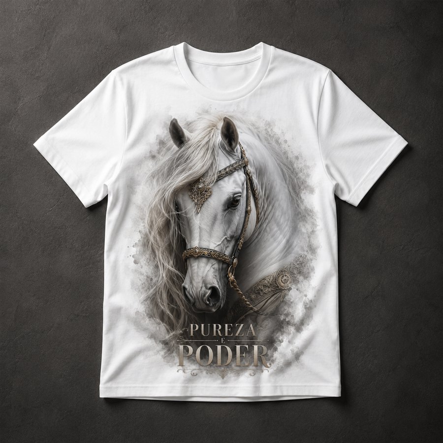 Camiseta Cavalo Branco