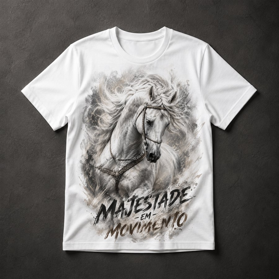 Camiseta Cavalo Branco