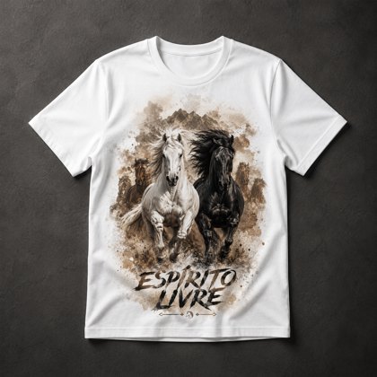 Camiseta Cavalos Espírito Livre