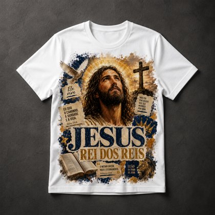Camiseta Jesus Rei dos Reis