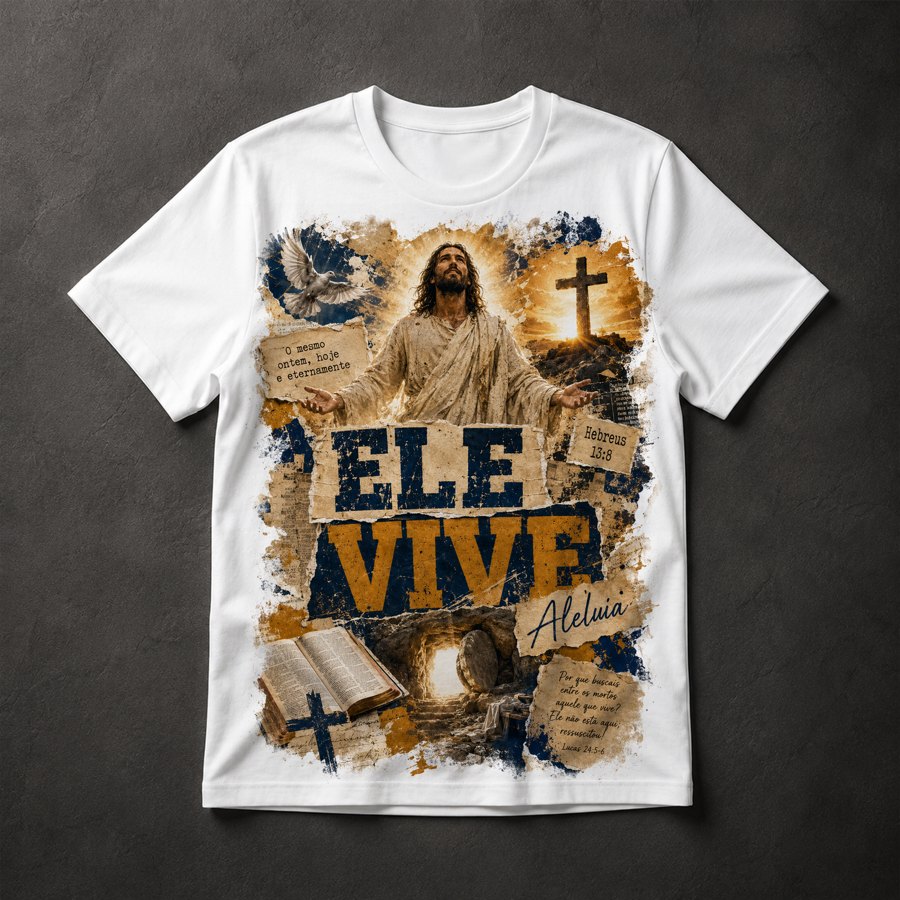 Camiseta Ressurreição Jesus
