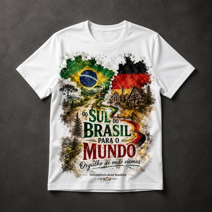 Camiseta Descendência Alemã Brasileira