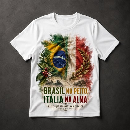 Camiseta Brasil Itália