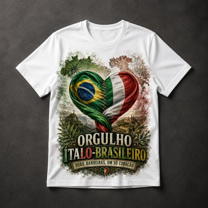 Camiseta Orgulho Ítalo-Brasileiro