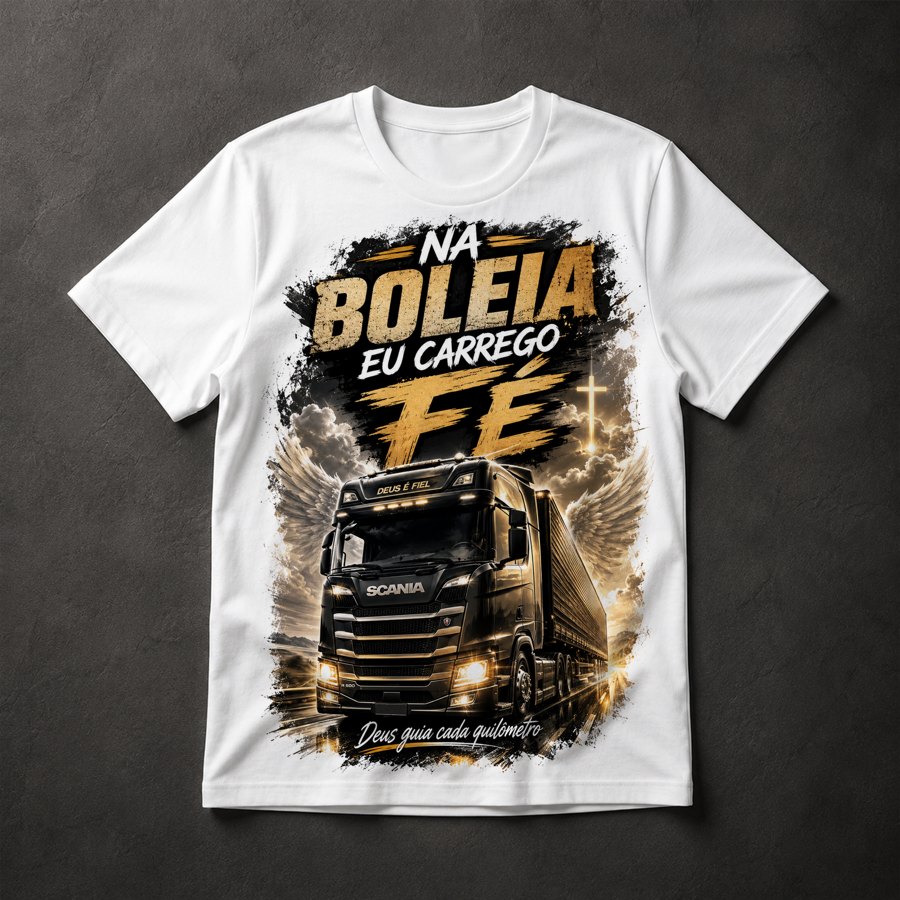Camiseta Caminhoneiro Fé