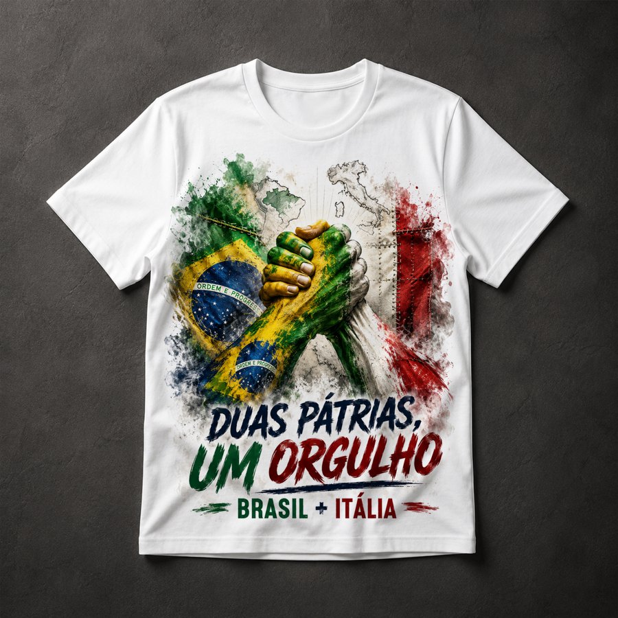 Camiseta Brasil Itália