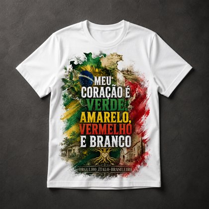 Camiseta Orgulho Ítalo-Brasileiro