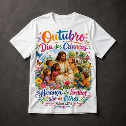 Camiseta Dia das Crianças Gospel