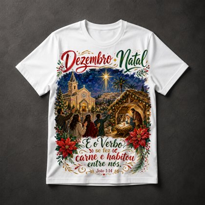 Camiseta Natal Cristão