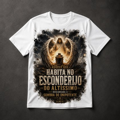 Camiseta Salmo 91 Anjo