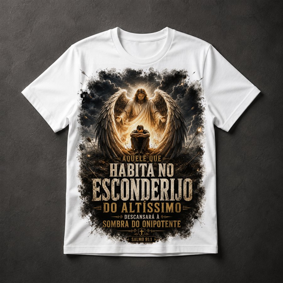 Camiseta Salmo 91 Anjo