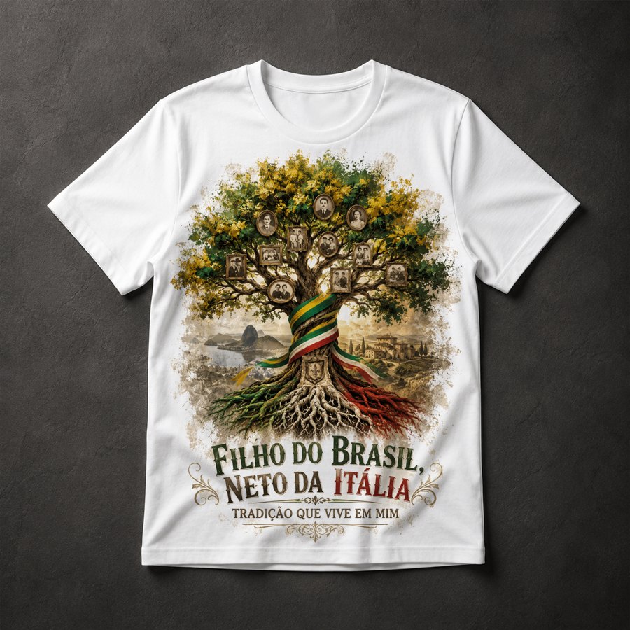 Camiseta Italodescendente Brasil