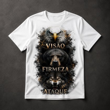 Camiseta Águia Urso Lobo