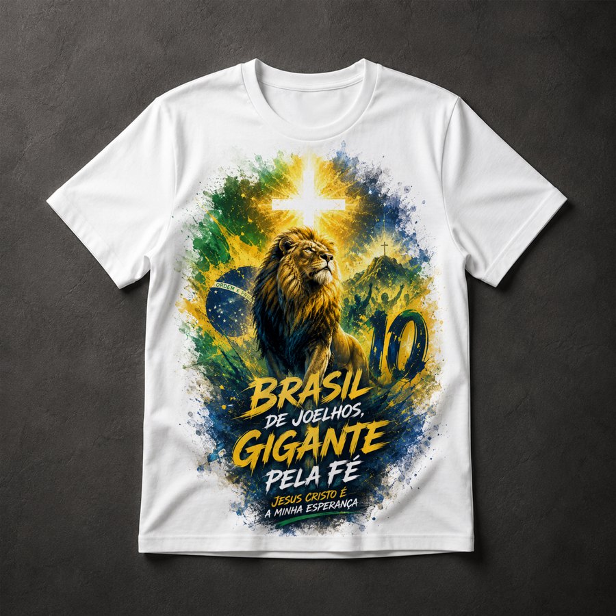 Camiseta Brasil Cristão Evangélico