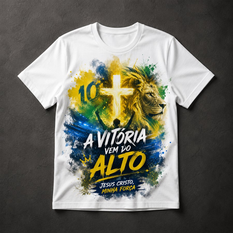 Camiseta Fé Cristã Brasil