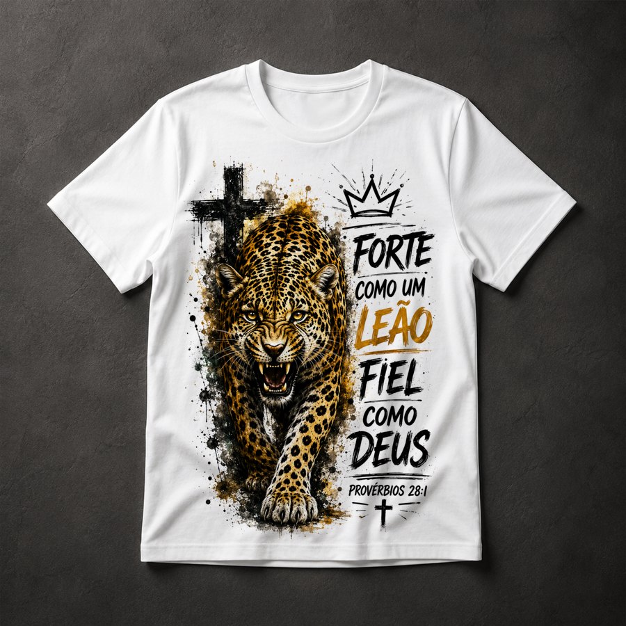 Camiseta Gospel Leão