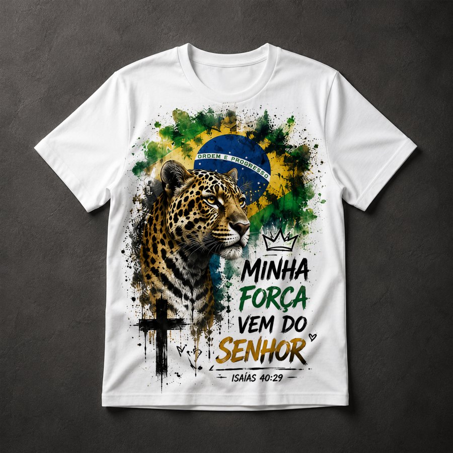 Camiseta Onça Fé Brasil