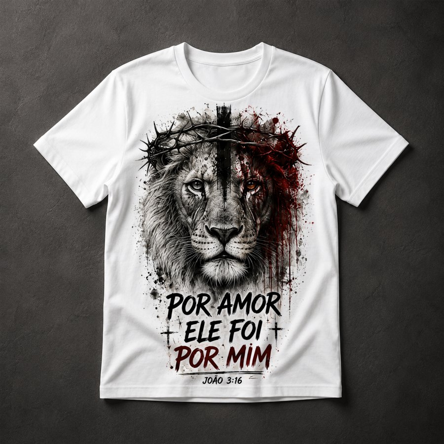 Camiseta Leão Gospel