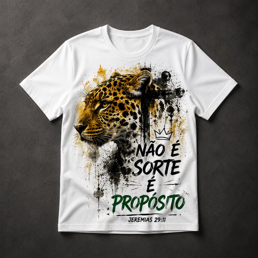Camiseta Onça Gospel Propósito