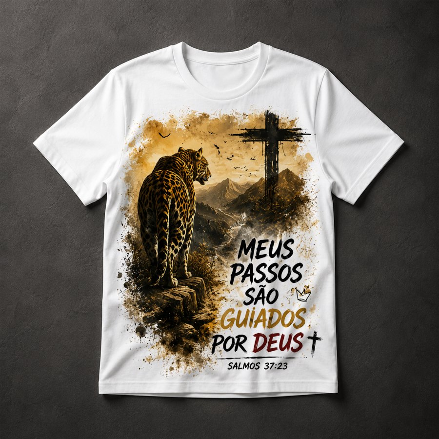 Camiseta Fé Cristã Onça