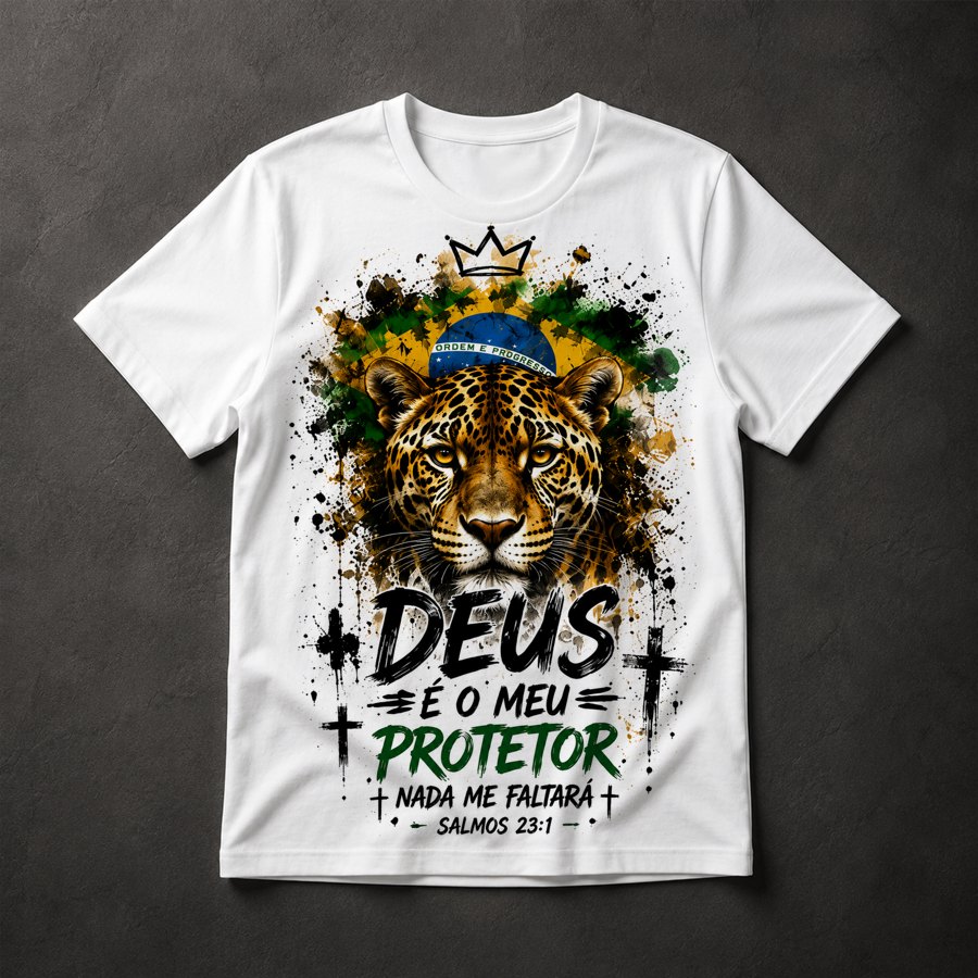 Camiseta Fé Patriota Brasil