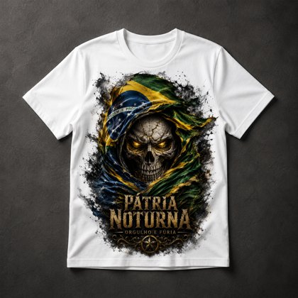 Camiseta Caveira Patriota