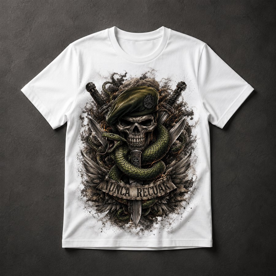 Camiseta Caveira Militar