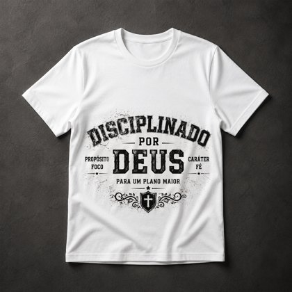 Camiseta Fé Cristã Gospel