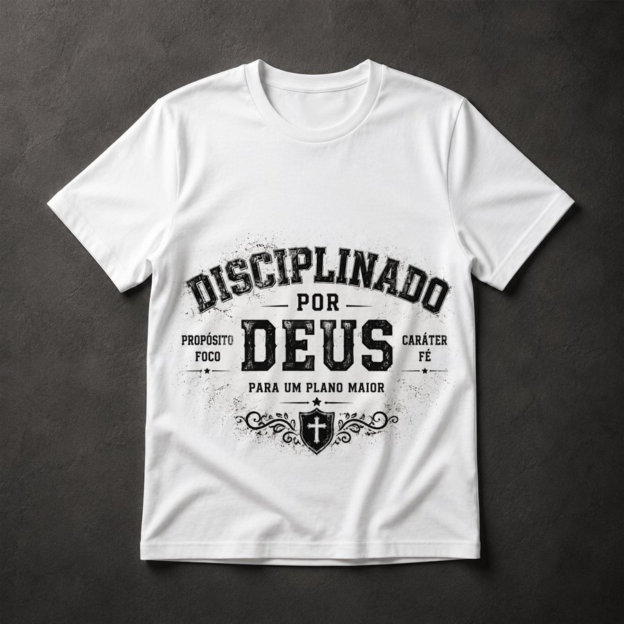 Camiseta Fé Cristã Gospel