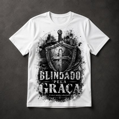 Camiseta Blindado Pela Graça