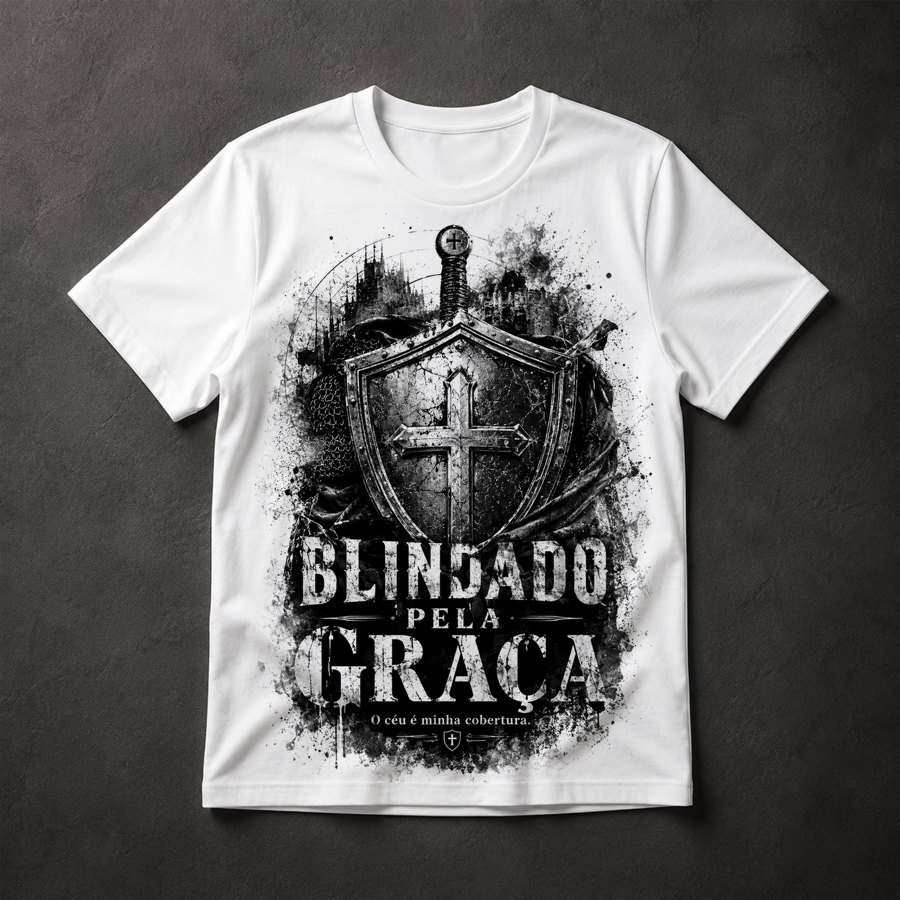 Camiseta Blindado Pela Graça