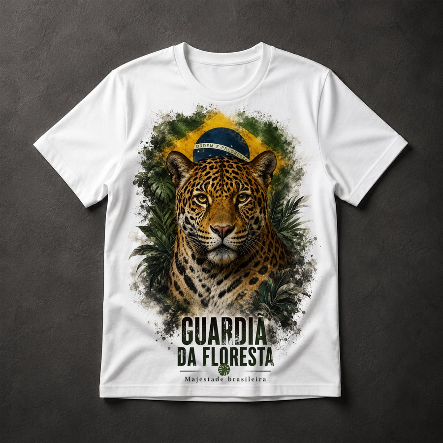 Camiseta Onça Pintada Brasil