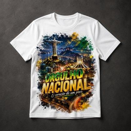 Camiseta Orgulho Nacional Brasil