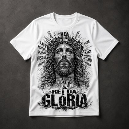 Camiseta Jesus Rei da Glória