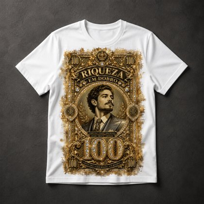 Camiseta Riqueza Luxo