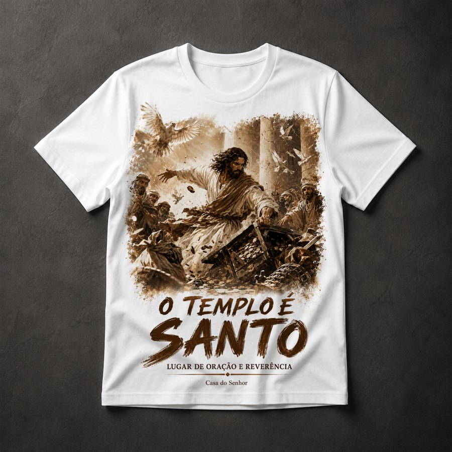 Camiseta Jesus no Templo