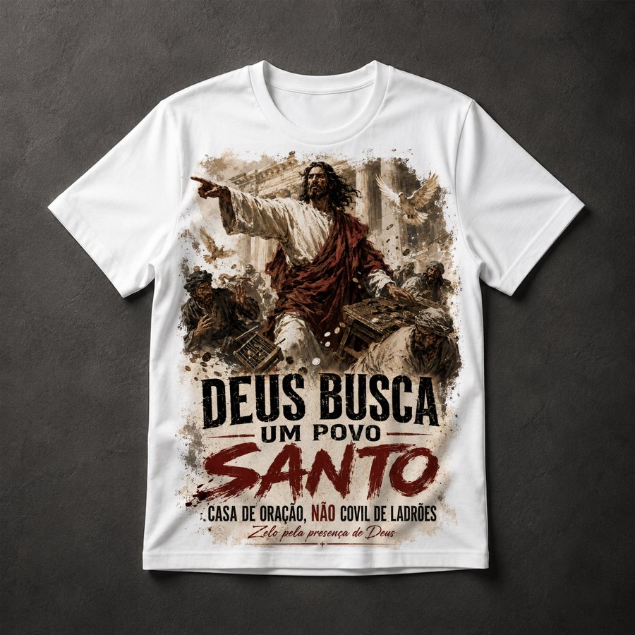 Camiseta Jesus Templo