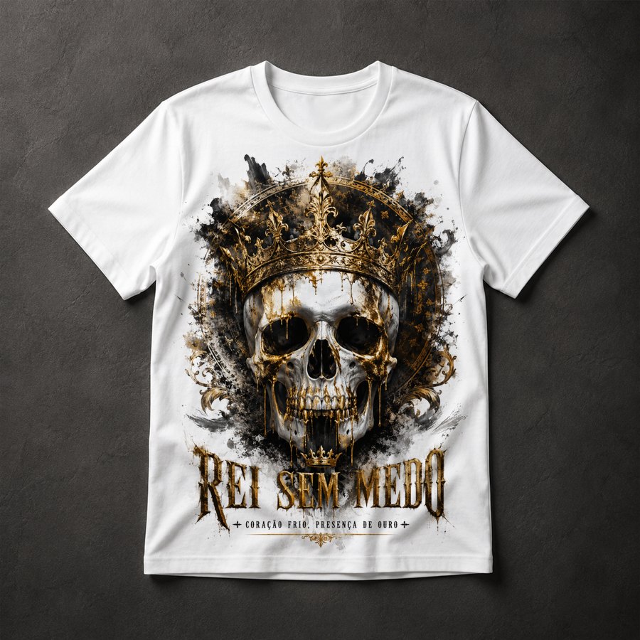 Camiseta Caveira Rei