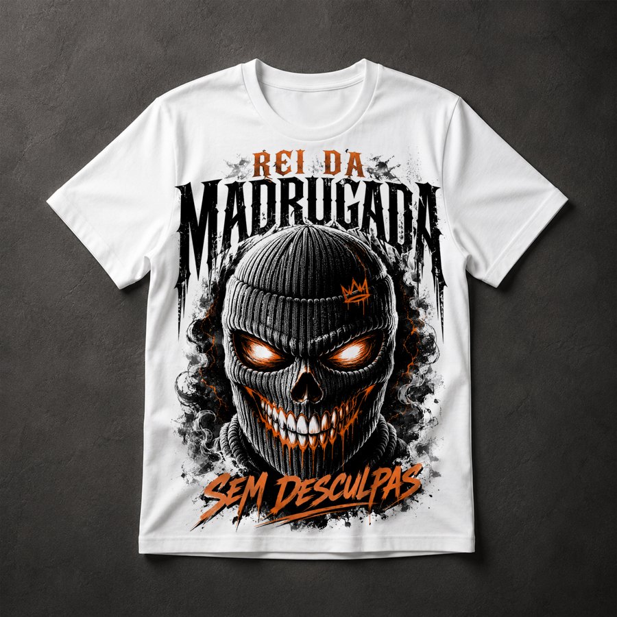 Camiseta Caveira Máscara