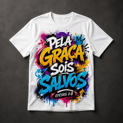 Camiseta Gospel Graça