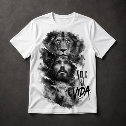 Camiseta Jesus Leão Cordeiro