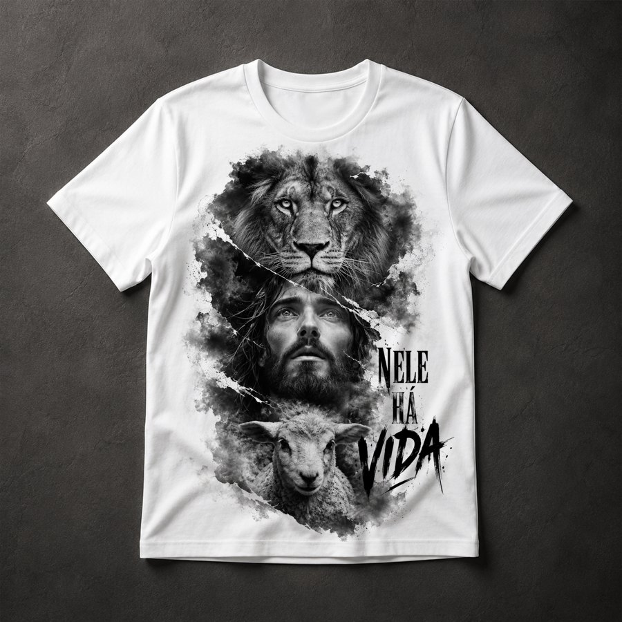 Camiseta Jesus Leão Cordeiro