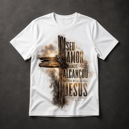 Camiseta Jesus Cruz Fé