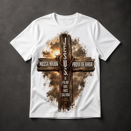 Camiseta Jesus Cruz Cristã