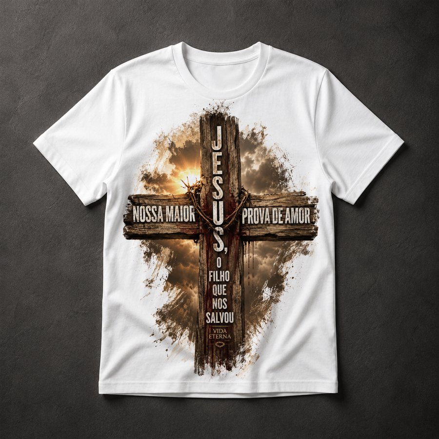 Camiseta Jesus Cruz Cristã