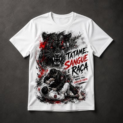 Camiseta BJJ Pantera Guerreiro